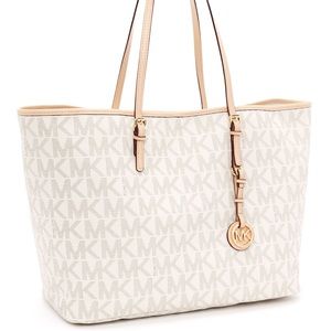 Michael Kors Large Jet Set Travel Logo Shoulder Bag